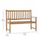 Flash Furniture Adele Patio Acacia Wood Bench, 2-Person Slatted Seat Loveseat for Park, Garden, Yard, Porch, Brown LTS-0525-BR-GG - alternate 6